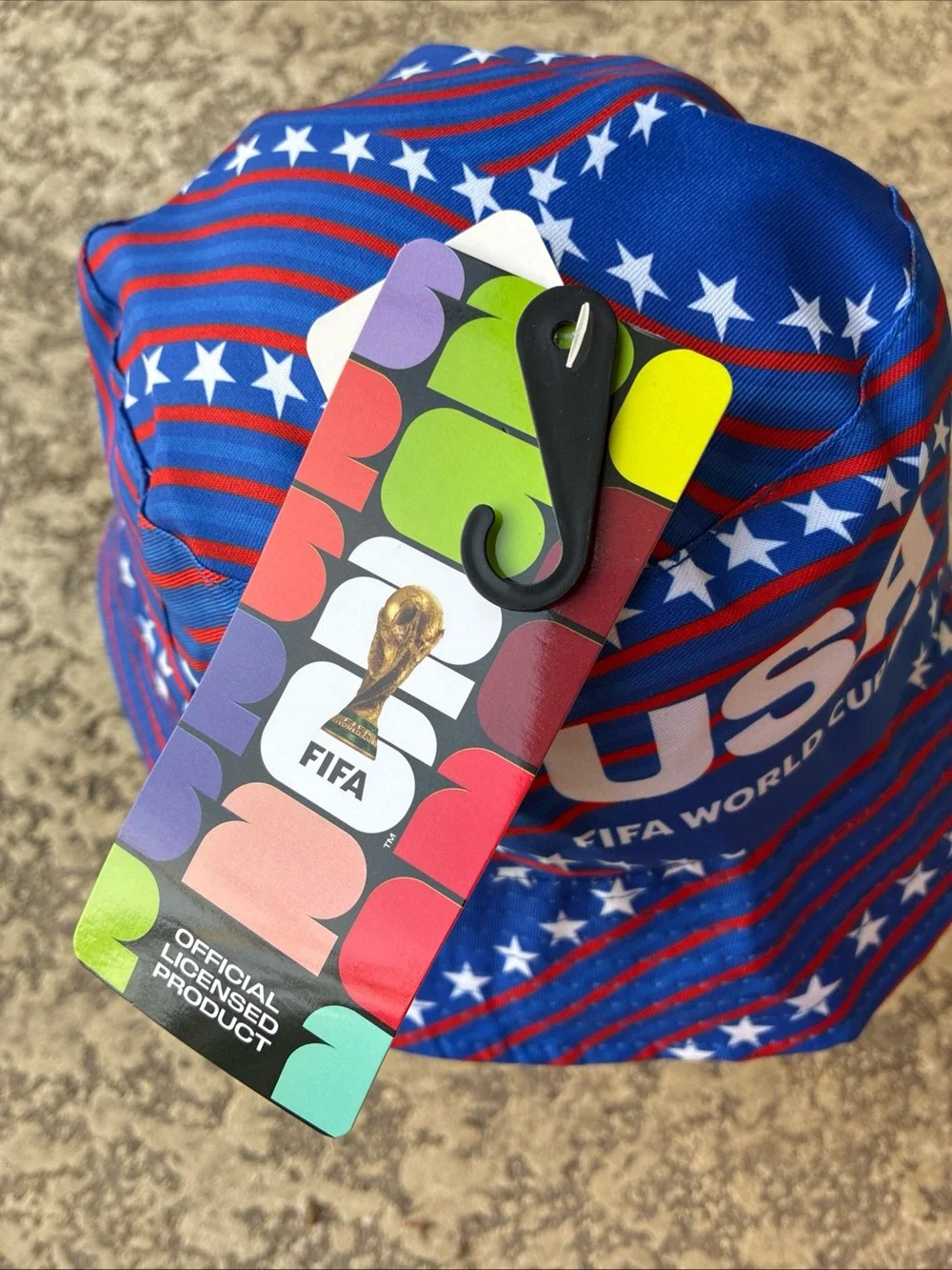 USA FIFA World Cup Bucket Hat - Blue/Red Stars